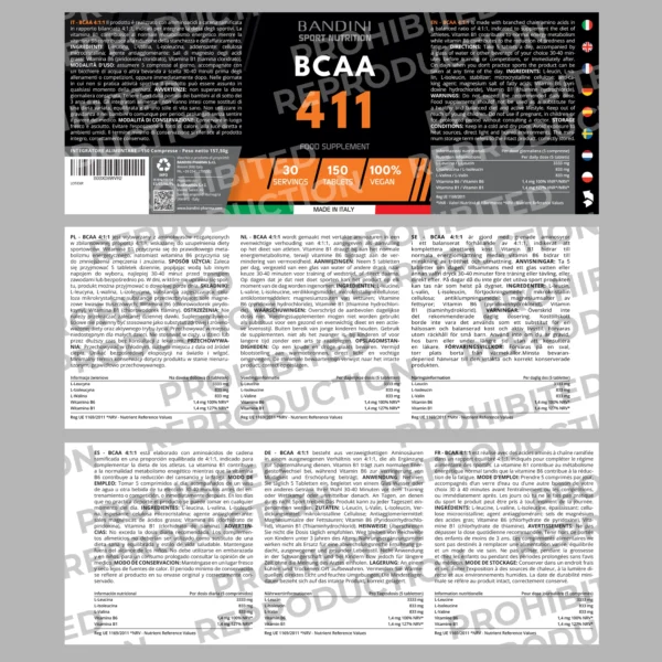 Suplement diety z BCAA 4 1 1 150