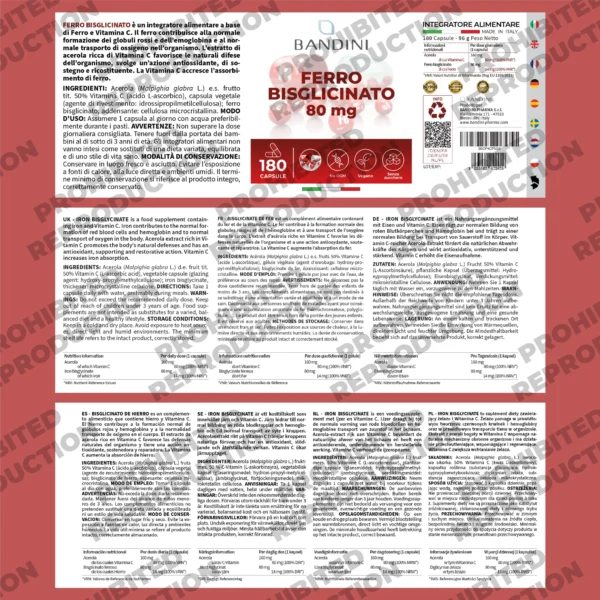 Prehransko dopolnilo z železovim bisglicinatom