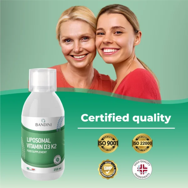 Prehransko dopolnilo z liposomskim vitaminom D3+K2