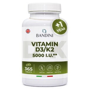 Vitamin D3 K2 5000iu 365 tablet