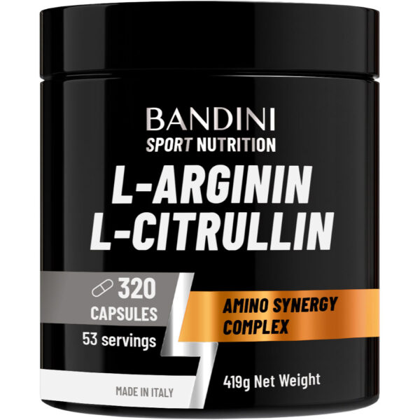 L-Arginin + L-Citrulin – 320 kapsul